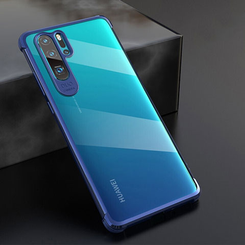 Funda Silicona Ultrafina Carcasa Transparente S04 para Huawei P30 Pro Azul