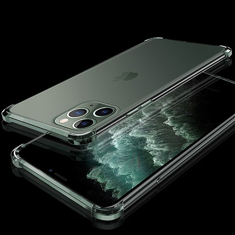 Funda Silicona Ultrafina Carcasa Transparente S05 para Apple iPhone 11 Pro Verde