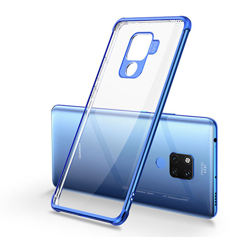 Funda Silicona Ultrafina Carcasa Transparente S05 para Huawei Mate 20 X 5G Azul