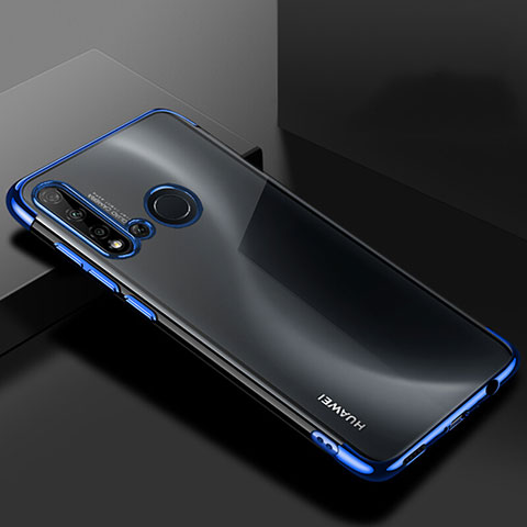 Funda Silicona Ultrafina Carcasa Transparente S07 para Huawei Nova 5i Azul