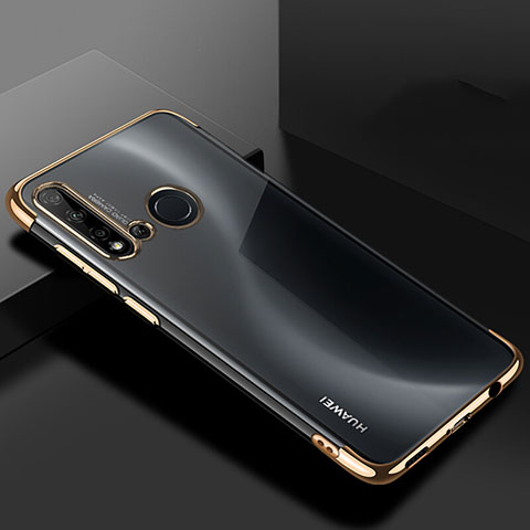 Funda Silicona Ultrafina Carcasa Transparente S07 para Huawei Nova 5i Oro