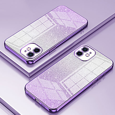 Funda Silicona Ultrafina Carcasa Transparente SY1 para Apple iPhone 11 Morado