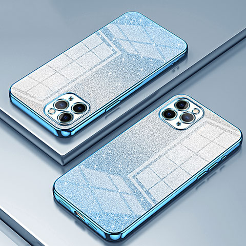Funda Silicona Ultrafina Carcasa Transparente SY1 para Apple iPhone 11 Pro Max Azul