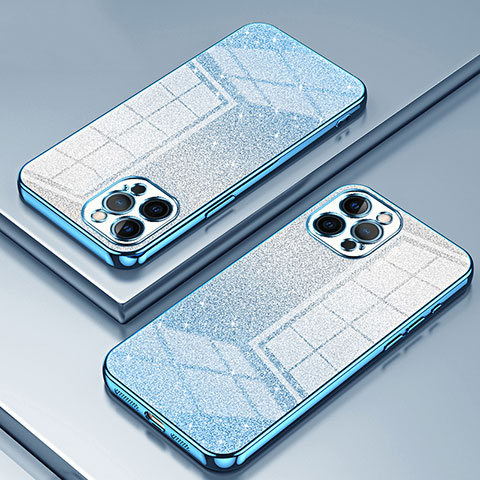 Funda Silicona Ultrafina Carcasa Transparente SY1 para Apple iPhone 12 Pro Azul