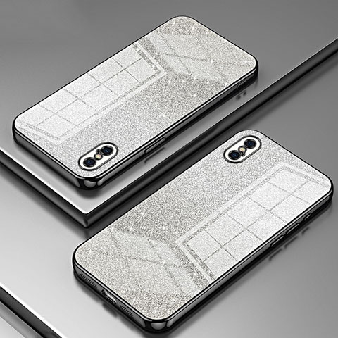 Funda Silicona Ultrafina Carcasa Transparente SY1 para Apple iPhone Xs Max Negro