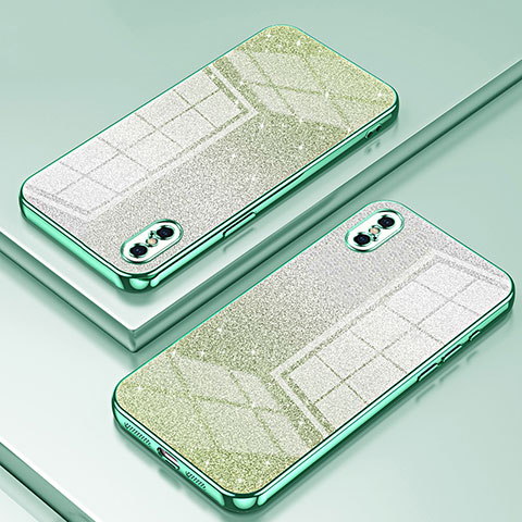 Funda Silicona Ultrafina Carcasa Transparente SY1 para Apple iPhone Xs Max Verde