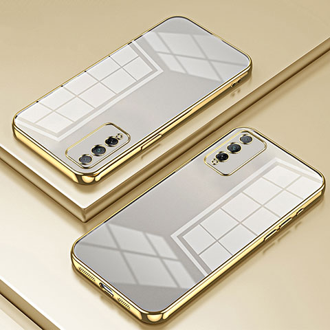 Funda Silicona Ultrafina Carcasa Transparente SY1 para Huawei Honor Play4T Pro Oro