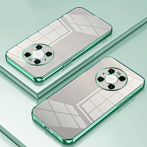 Funda Silicona Ultrafina Carcasa Transparente SY1 para Huawei Mate 40 Pro Verde