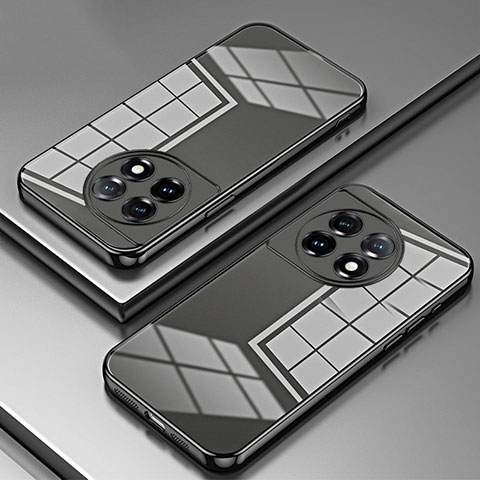 Funda Silicona Ultrafina Carcasa Transparente SY1 para OnePlus 11 5G Negro