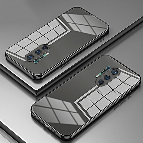 Funda Silicona Ultrafina Carcasa Transparente SY1 para OnePlus 8 Pro Negro