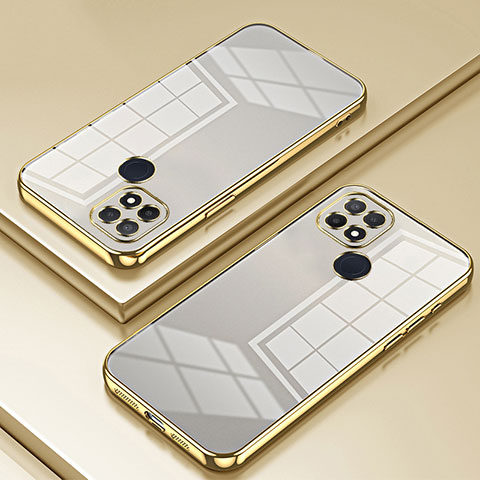 Funda Silicona Ultrafina Carcasa Transparente SY1 para Oppo A15 Oro