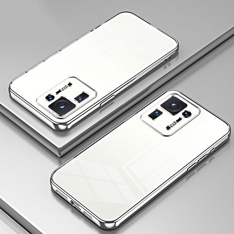 Funda Silicona Ultrafina Carcasa Transparente SY1 para Xiaomi Mi Mix 4 5G Plata