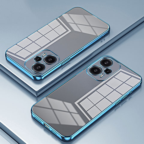 Funda Silicona Ultrafina Carcasa Transparente SY1 para Xiaomi Poco F5 5G Azul