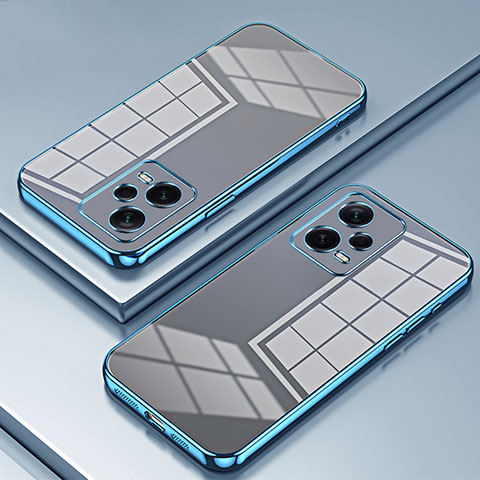 Funda Silicona Ultrafina Carcasa Transparente SY1 para Xiaomi Redmi Note 12 Explorer Azul