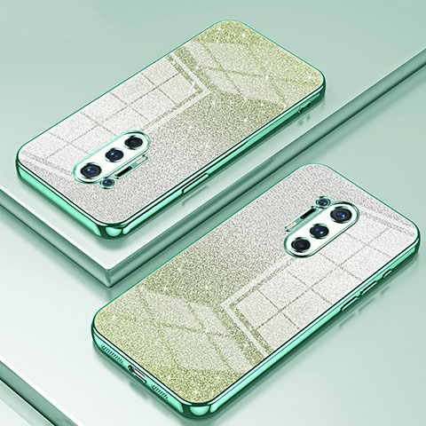 Funda Silicona Ultrafina Carcasa Transparente SY2 para OnePlus 8 Pro Verde