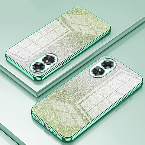 Funda Silicona Ultrafina Carcasa Transparente SY2 para Oppo A17 Verde