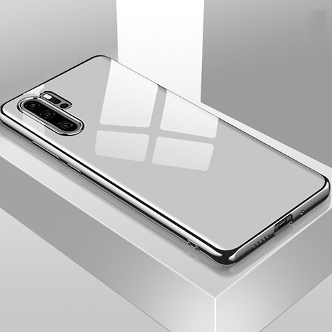Funda Silicona Ultrafina Carcasa Transparente T01 para Huawei P30 Pro New Edition Plata