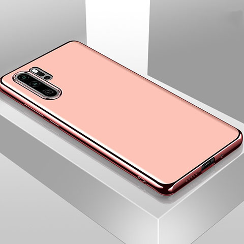 Funda Silicona Ultrafina Carcasa Transparente T01 para Huawei P30 Pro Oro Rosa