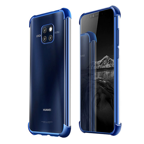 Funda Silicona Ultrafina Carcasa Transparente U03 para Huawei Mate 20 Pro Azul