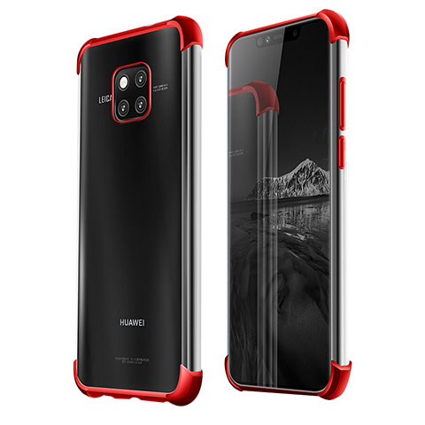 Funda Silicona Ultrafina Carcasa Transparente U03 para Huawei Mate 20 Pro Rojo