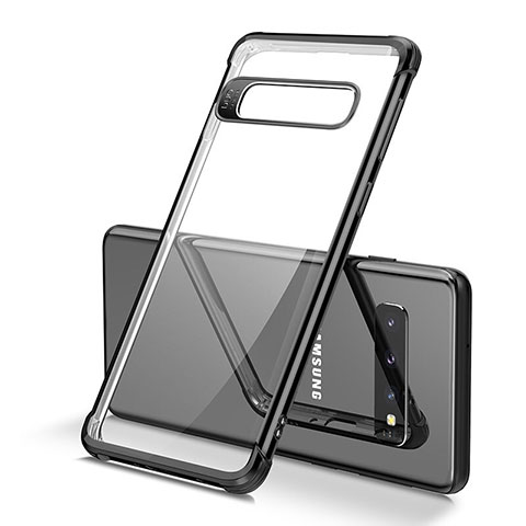 Funda Silicona Ultrafina Carcasa Transparente U05 para Samsung Galaxy S10 Plus Negro