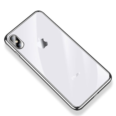 Funda Silicona Ultrafina Carcasa Transparente V03 para Apple iPhone Xs Plata