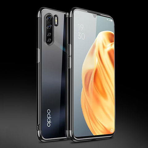 Funda Silicona Ultrafina Carcasa Transparente Z01 para Oppo Find X2 Lite Negro