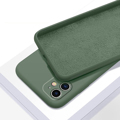 Funda Silicona Ultrafina Goma 360 Grados Carcasa C01 para Apple iPhone 11 Cian