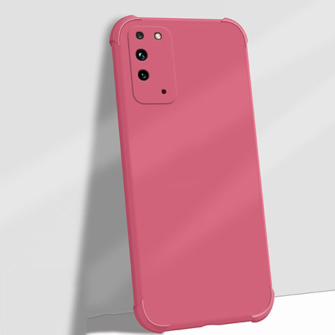 Funda Silicona Ultrafina Goma 360 Grados Carcasa C01 para Huawei Honor X10 5G Rojo Rosa
