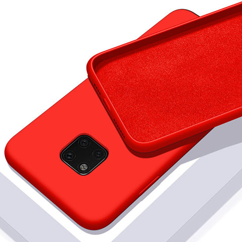 Funda Silicona Ultrafina Goma 360 Grados Carcasa C01 para Huawei Mate 20 Pro Rojo