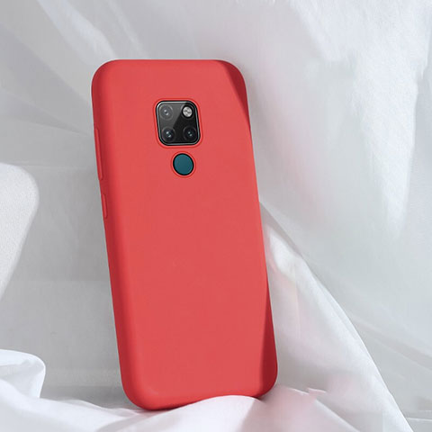 Funda Silicona Ultrafina Goma 360 Grados Carcasa C01 para Huawei Mate 20 Rojo