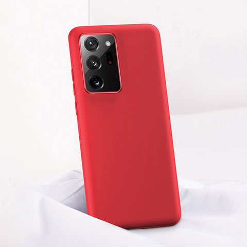 Funda Silicona Ultrafina Goma 360 Grados Carcasa C01 para Samsung Galaxy Note 20 Ultra 5G Rojo