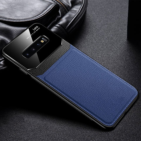 Funda Silicona Ultrafina Goma 360 Grados Carcasa C01 para Samsung Galaxy S10 Azul