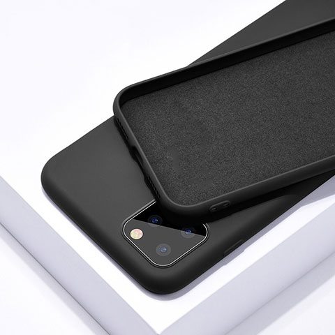 Funda Silicona Ultrafina Goma 360 Grados Carcasa C02 para Apple iPhone 11 Pro Max Negro