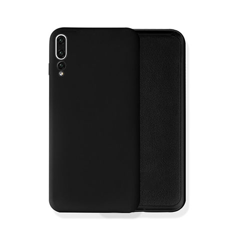 Funda Silicona Ultrafina Goma 360 Grados Carcasa C02 para Huawei P20 Pro Negro