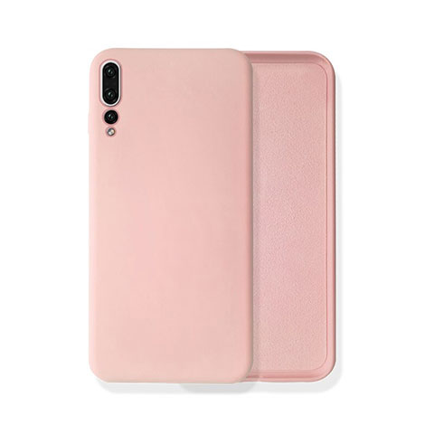 Funda Silicona Ultrafina Goma 360 Grados Carcasa C02 para Huawei P20 Pro Rosa