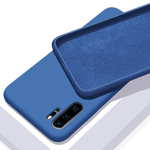 Funda Silicona Ultrafina Goma 360 Grados Carcasa C02 para Huawei P30 Pro Azul