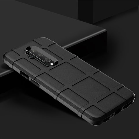Funda Silicona Ultrafina Goma 360 Grados Carcasa C02 para OnePlus 7T Pro Negro
