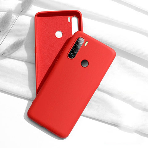 Funda Silicona Ultrafina Goma 360 Grados Carcasa C02 para Xiaomi Redmi Note 8 (2021) Rojo