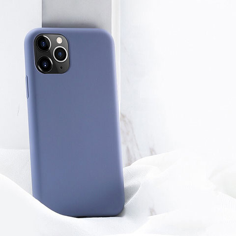 Funda Silicona Ultrafina Goma 360 Grados Carcasa C03 para Apple iPhone 11 Pro Max Morado