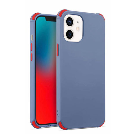 Funda Silicona Ultrafina Goma 360 Grados Carcasa C03 para Apple iPhone 12 Gris Lavanda