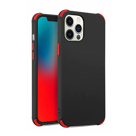 Funda Silicona Ultrafina Goma 360 Grados Carcasa C03 para Apple iPhone 12 Pro Max Negro