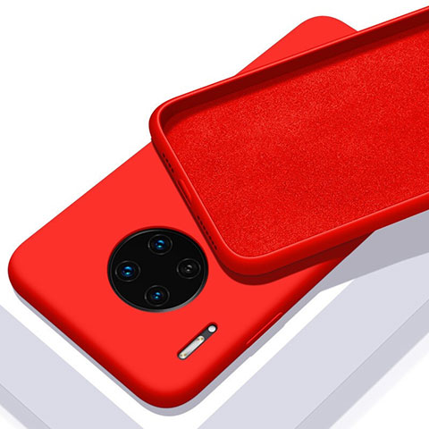 Funda Silicona Ultrafina Goma 360 Grados Carcasa C03 para Huawei Mate 30E Pro 5G Rojo