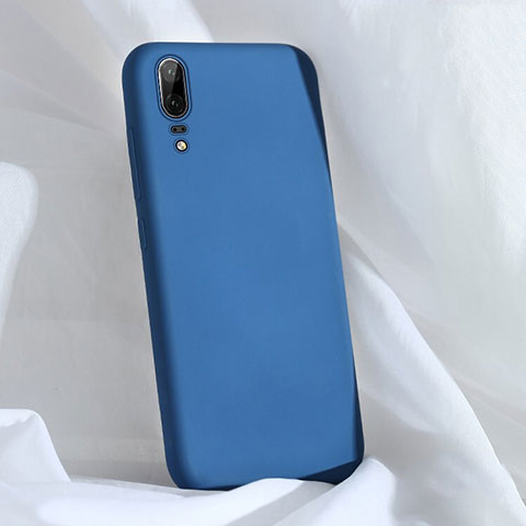 Funda Silicona Ultrafina Goma 360 Grados Carcasa C03 para Huawei P20 Azul