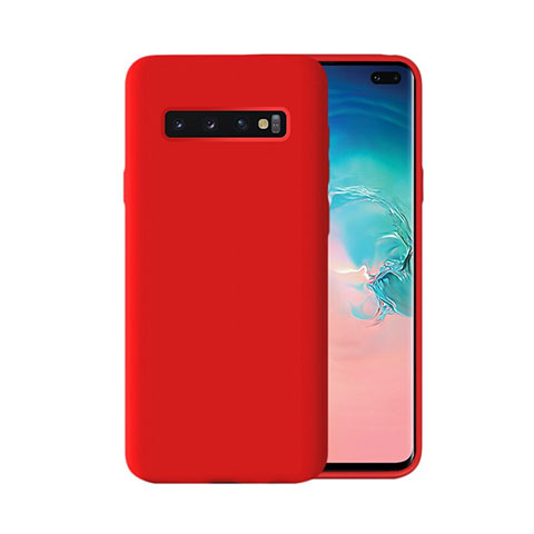 Funda Silicona Ultrafina Goma 360 Grados Carcasa C03 para Samsung Galaxy S10 Plus Rojo