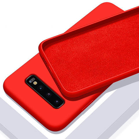 Funda Silicona Ultrafina Goma 360 Grados Carcasa C03 para Samsung Galaxy S10 Rojo