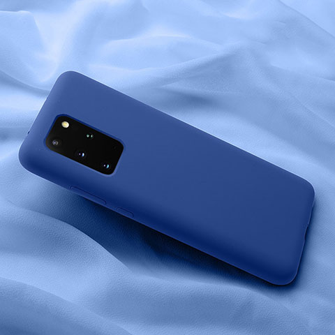 Funda Silicona Ultrafina Goma 360 Grados Carcasa C03 para Samsung Galaxy S20 Plus 5G Azul