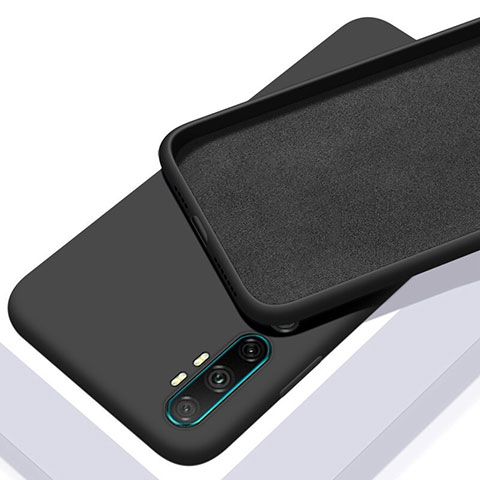 Funda Silicona Ultrafina Goma 360 Grados Carcasa C03 para Xiaomi Mi Note 10 Pro Negro
