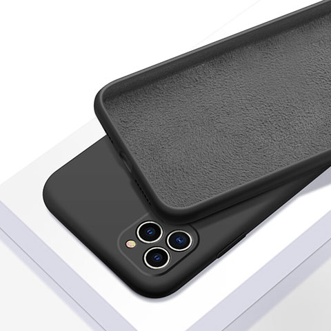 Funda Silicona Ultrafina Goma 360 Grados Carcasa C05 para Apple iPhone 11 Pro Max Negro