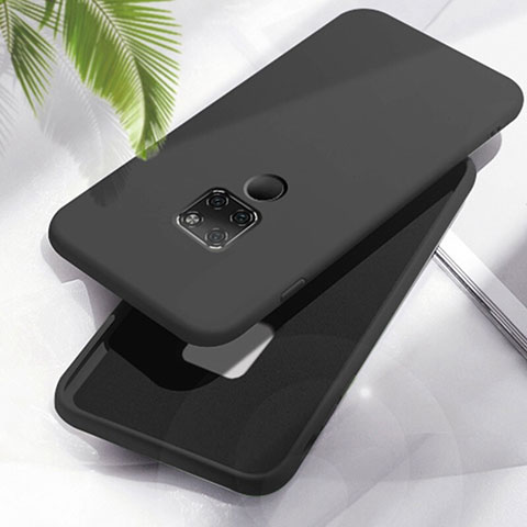 Funda Silicona Ultrafina Goma 360 Grados Carcasa C06 para Huawei Mate 20 Negro